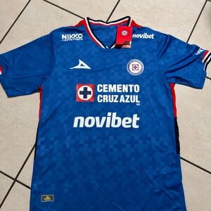Cruz azul Home soccer Jersy Size Large  liga mx